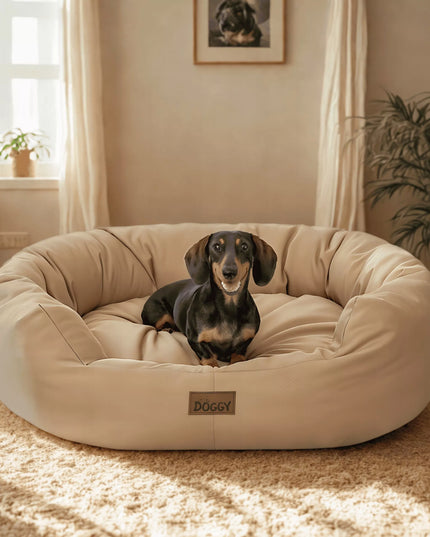 Doggy Amazing XL šuns guolis – 94x75 cm – Smėlio spalvos
