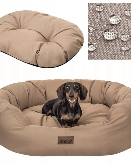 Doggy Amazing XL šuns guolis – 94x75 cm – Smėlio spalvos
