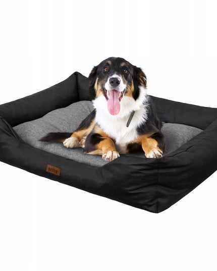 Doggy PUFFY 3XL stačiakampė ortopedinė sofa šunims, 125x98 cm, pilka