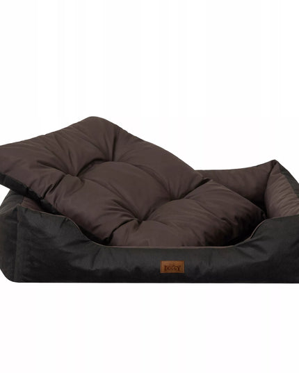 Vandeniui atspari šunų lova Doggy PUFFY XL 92x73 cm, ruda
