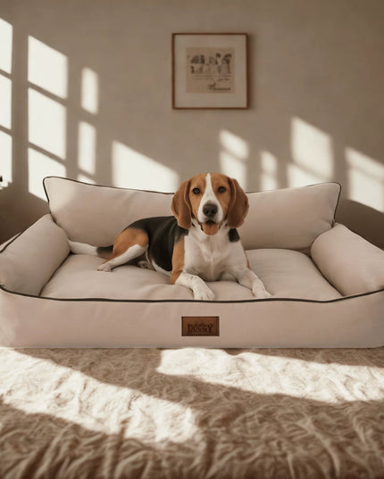 Šunų guolis – vandeniui atsparus aptvaras – šunų sofa – XL 82x63 cm
