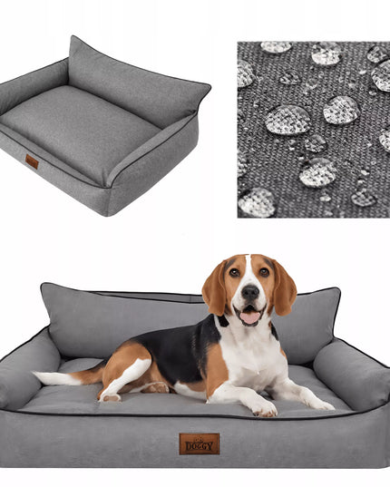 Šunų guolis – vandeniui atsparus aptvaras – sofa šunims – XL 82x63 cm
