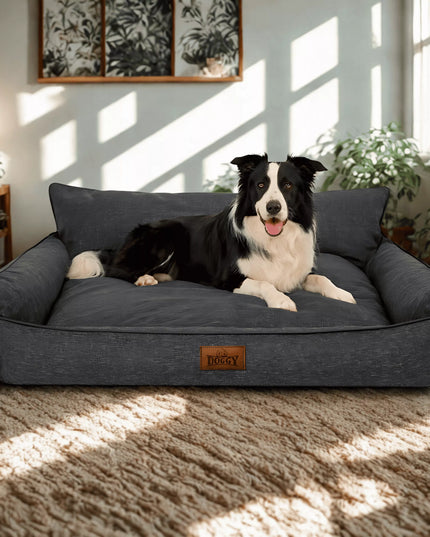 Šunų gultas – vandeniui atsparus aptvaras – šunų sofa – XXL 106x80 cm