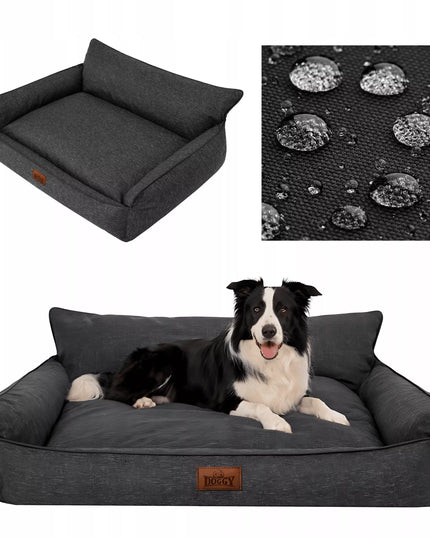 Šunų gultas – vandeniui atsparus aptvaras – šunų sofa – XXL 106x80 cm