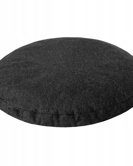Šuns guolis namelis aptvaras būda Sofa su stogeliu Apvalus Ø80 cm Juodas