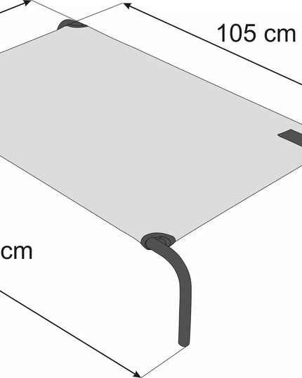 Gultas, metalinis lovos rėmas – XXL 120x68