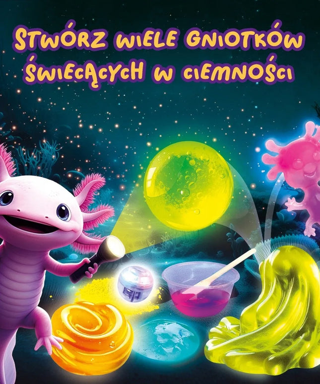 Lisciani Slumi Science rinkinys – tamsoje šviečiantis minkomas žaislas