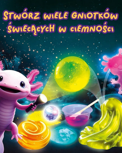 Lisciani Slumi Science rinkinys – tamsoje šviečiantis minkomas žaislas