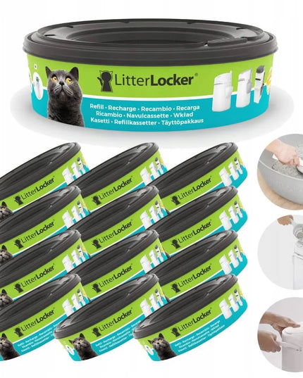 LitterLocker Refill – įdėklai LitterLocker Design talpyklai, 12 vnt.