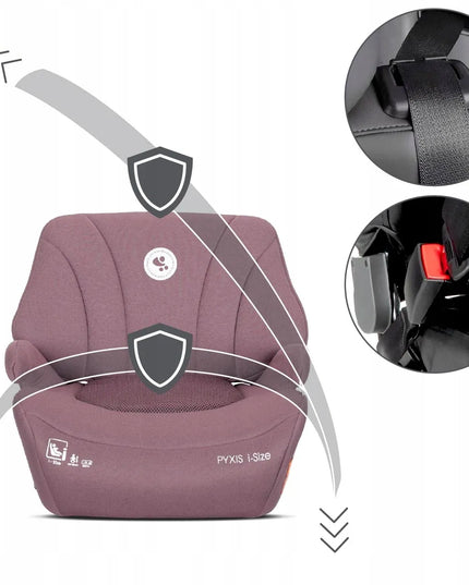 Lorelli Pyxis i-Size automobilinė kėdutė-pagalvėlė su atlošu, 125–150 cm, ISOFIX, 2 viename
