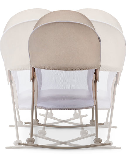 Vaikiška lovytė lopšys supynėlės 3in1 kompaktiškas Lovi Kinderkraft smėlio spalvos