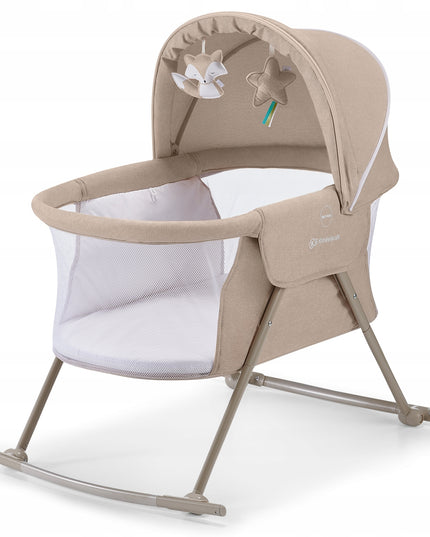 Vaikiška lovytė lopšys supynėlės 3in1 kompaktiškas Lovi Kinderkraft smėlio spalvos