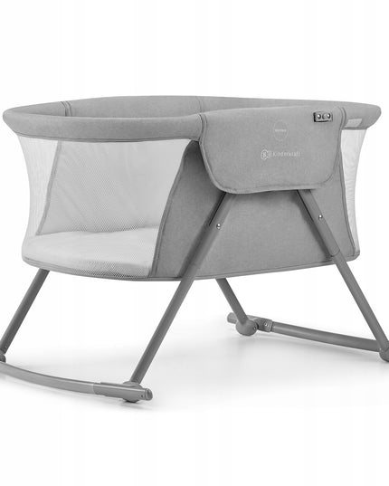 Vaikiška lovytė-lopšys-sūpuoklės 3in1 kompaktiška Lovi Kinderkraft pilka