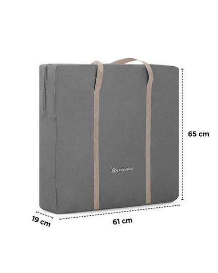 Vaikiška lovytė-lopšys-sūpuoklės 3in1 kompaktiška Lovi Kinderkraft pilka