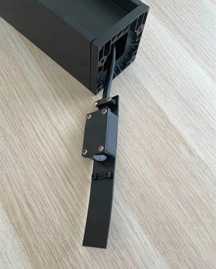 Lutec lauko elektros stulpelis Mains, juodas, IP54, 31 cm