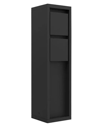 Lutec lauko elektros stulpelis Mains, juodas, IP54, 31 cm
