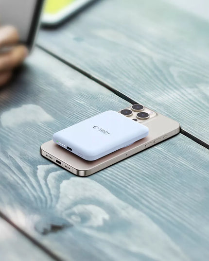 Magnetinis „Powerbank“ su „MagSafe“ 5000 mAh 15 W USB-C, skirtas „iPhone 12 13 14 15“