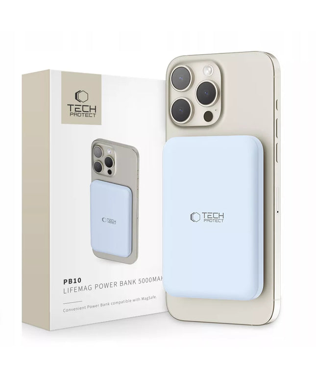 Magnetinis „Powerbank“ su „MagSafe“ 5000 mAh 15 W USB-C, skirtas „iPhone 12 13 14 15“