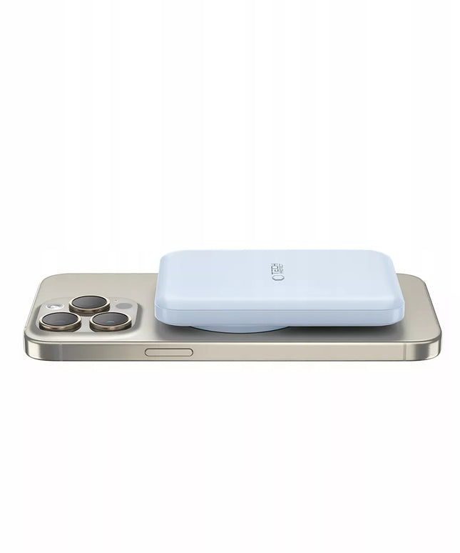 Magnetinis power bankas 15W su dėklu skirtas MagSafe 5000mAh kelionėms
