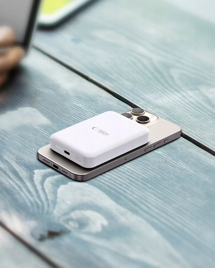Magnetinis išorinis akumuliatorius 15W Qi indukciniam įkrovimui 10000mAh
