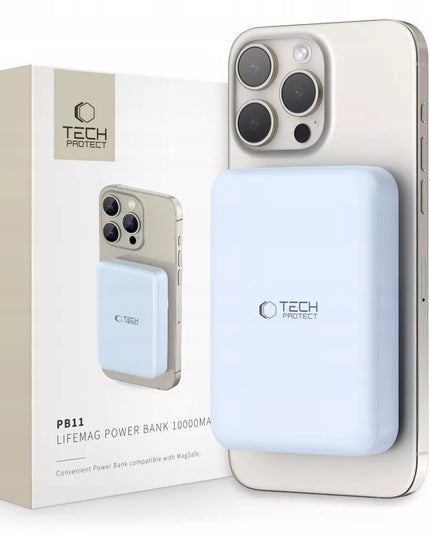 Magnetinis išorinis akumuliatorius 10000 mAh 15W Qi su „MagSafe“ palaikymu