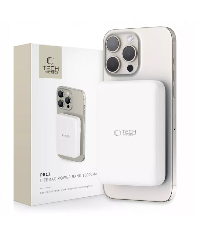 Magnetinis išorinis akumuliatorius Power Bank 15W Qi MagSafe 10000mAh