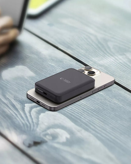 Magnetinis išorinis akumuliatorius PowerBank Qi su MagSafe 10000mAh 15W USB-C