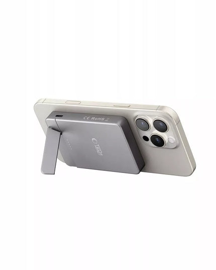 Magnetinis powerbank išorinė baterija su MagSafe 5000mAh USB-C su stovu