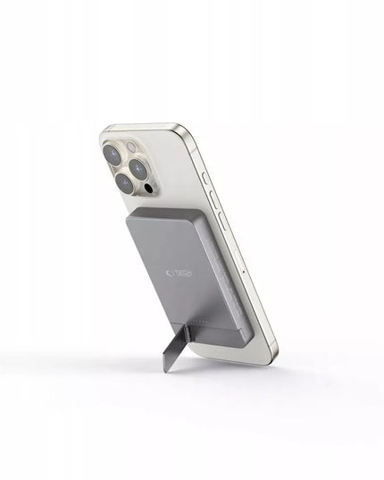 Magnetinis powerbank išorinė baterija su MagSafe 5000mAh USB-C su stovu
