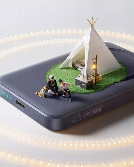 BASEUS 10000 mAh 22.5W magnetinis MagSafe išorinis akumuliatorius su integruotu laidu