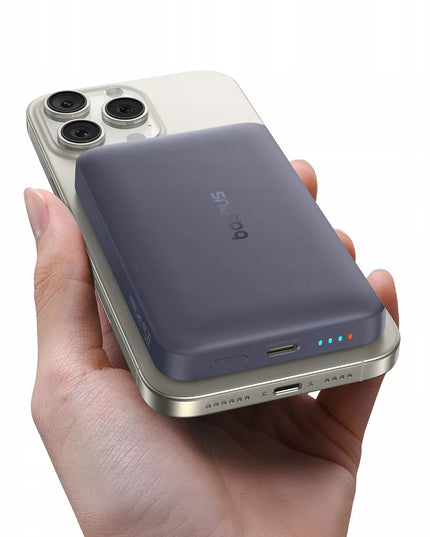 BASEUS 10000 mAh 22.5W magnetinis MagSafe išorinis akumuliatorius su integruotu laidu