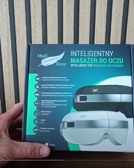 Veido ir akių masažuoklis su šiltu kompresu, 4 masažo režimai, BLUETOOTH reguliuojamas