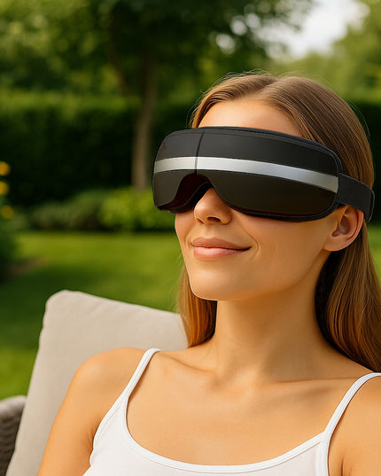 Veido ir akių masažuoklis su šiltu kompresu, 4 masažo režimai, BLUETOOTH reguliuojamas