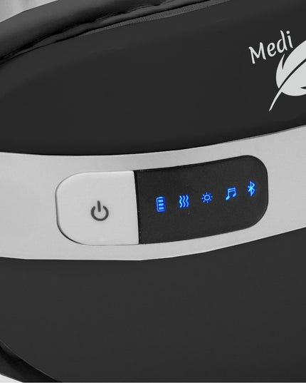 Veido ir akių masažuoklis su šiltu kompresu, 4 masažo režimai, BLUETOOTH reguliuojamas