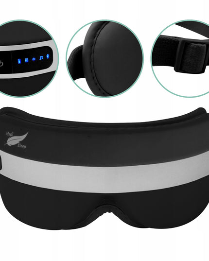 Veido ir akių masažuoklis su šiltu kompresu, 4 masažo režimai, BLUETOOTH reguliuojamas