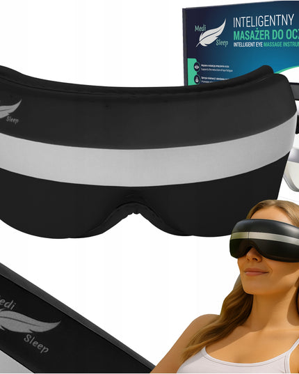 Veido ir akių masažuoklis su šiltu kompresu, 4 masažo režimai, BLUETOOTH reguliuojamas