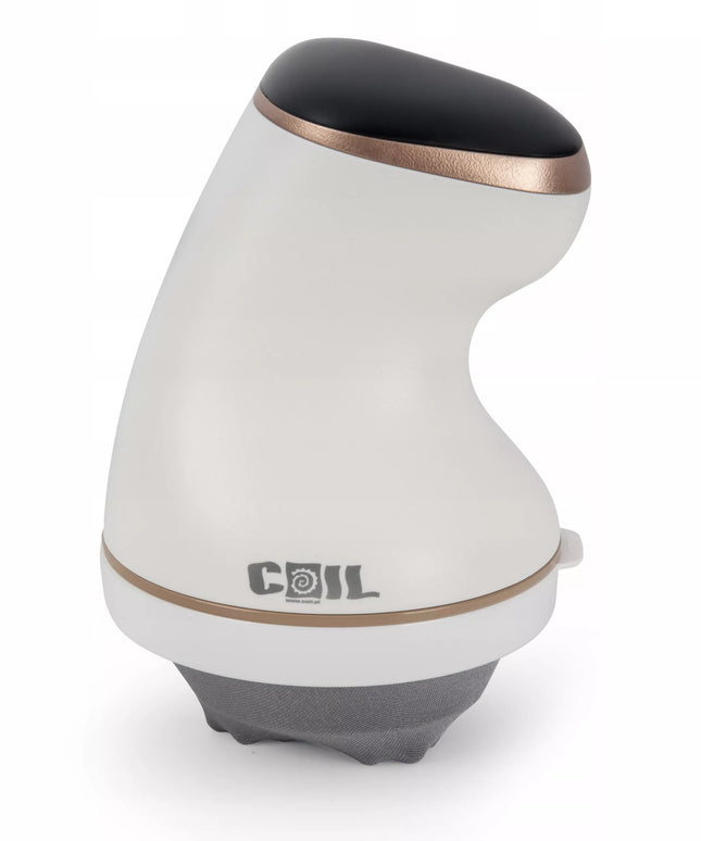 COIL 7-in-1 anticeliulitinis liekninantis stangrinantis kūno masažuoklis, baltas