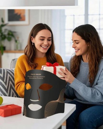 ABC LED veido kaukė, 7 šviesos spalvos, fotonų terapija