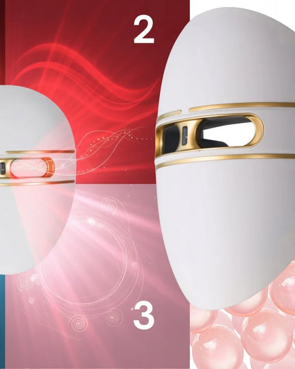Fit4Med LED veido kaukė fototerapijai – 4 režimai, valdymo pultelis ir dovanų maišelis