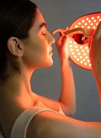 TOUCHBeauty GLAM fotoninė LED veido kaukė su šviesos režimais, odos priežiūrai