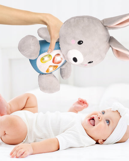 Minkštas interaktyvus pliušinis triušis vaikams