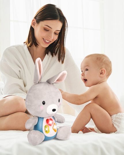 Minkštas interaktyvus pliušinis triušis vaikams