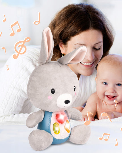 Minkštas interaktyvus pliušinis triušis vaikams