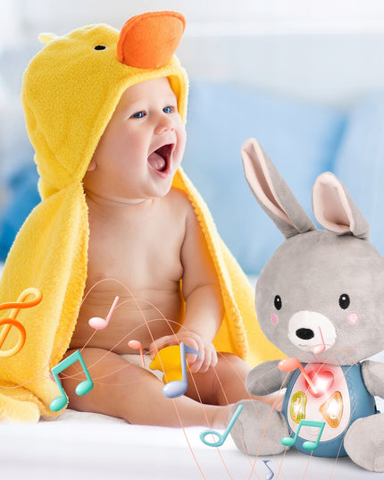 Minkštas interaktyvus pliušinis triušis vaikams