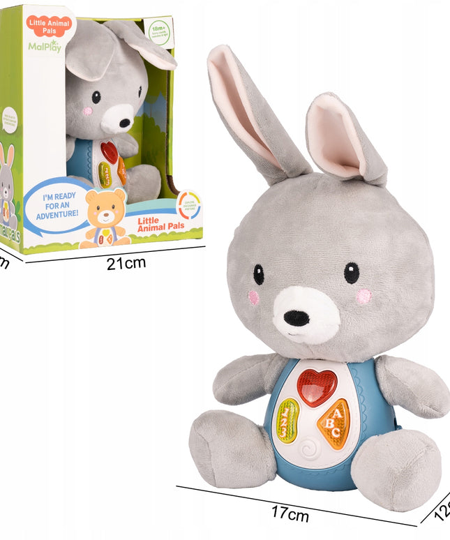 Minkštas interaktyvus pliušinis triušis vaikams