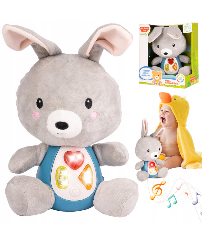 Minkštas interaktyvus pliušinis triušis vaikams