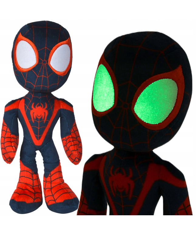 „Marvel“ Miles Morales pliušinis žaislas, 25 cm, tamsoje šviečiančiomis akimis