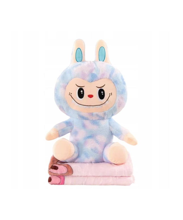 XXL pliušinis žaislas tipo LABUBU, Didelis 50cm Monstrai + Antklodė 160 cm