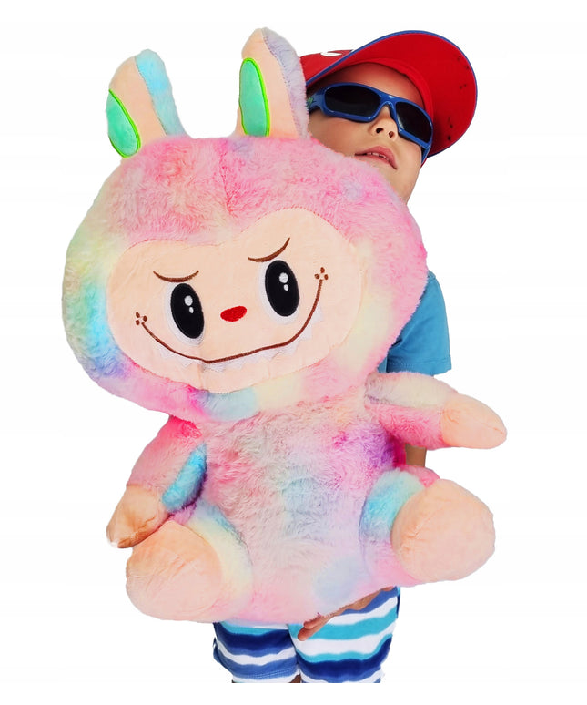 Pliušinis žaislas LABUBU, Dydis 50cm, Minkštas glamonėjas XXL + Antklodė 160cm