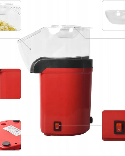 Bedee Popcorn Machines 1200 W automatinis kukurūzų spragėsių gaminimo aparatas